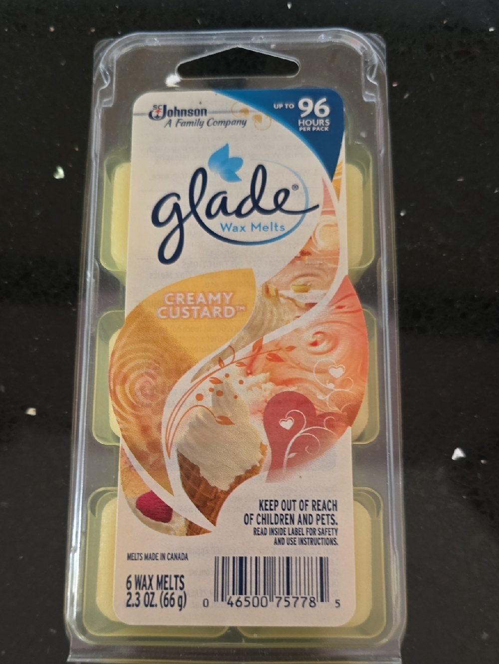 NIP. Discontinued Glade Wax Melts - Creamy Custard